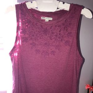 Purply loose tank top